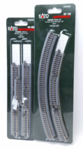 KATO N Scale Model Railway 20-132 R348-45deg Curved Tracks + 20-000 Straight Lot - £9.58 GBP