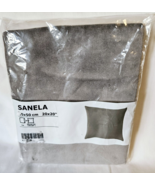 Ikea SANELA Pillow Cushion Cover 20&quot; x 20&quot; Velvet Cotton Dark Gray NEW - $25.09 CAD