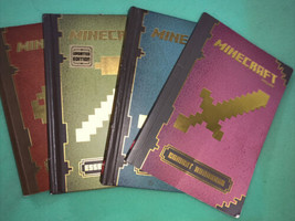 Mojang Minecraft Handbook Set of 4 Scholastic!!! Like NEW!!! - £23.64 GBP