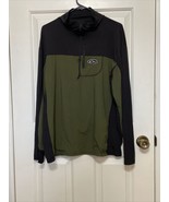 Drake Waterfowl 1/4 Zip Shirt Mens Large Black Green Pullover Base Poly ... - £21.92 GBP