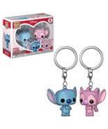 Funko Pop! Keychain: Lilo &amp; Stitch &amp; Angel 2 Pack Toy, Multicolor - £25.27 GBP