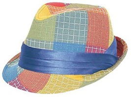 Unisex Kenny K Poly Trilby Fedora Hat CH70F Multicolor Plaid (X-Large) - $22.28