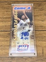 1999 Orlando Magic Commemorative 10th Year Anniv. Playoff Ticket Acrylic CV JD - £11.87 GBP