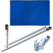 K&#39;s Novelties Royal Blue 3 x 5 FT Flag Set + 6-Ft Spinning Flag Pole + Bracket T - $34.44