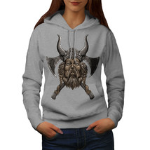 Wellcoda Northern Helmet Axe Cool Womens Hoodie - £30.28 GBP