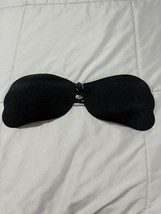 Black Strapless Invisible Bra Backless Self-Adhesive Push Up Wings Stick... - $65.17 MXN