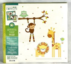RARE Tapestry CR Gibson Animal Complete Scrapbook Album 12x12 Baby Kid Memories - £52.32 GBP