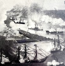 Navy Battle On The Mississippi 1942 Art Antique Print Military Naval DWV5B - £21.98 GBP