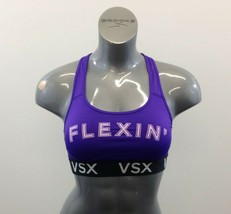 VSX Victoria&#39;s Secret Flexin&#39; Racerback Sports Bra Women&#39;s Size Small Purple   - $10.88