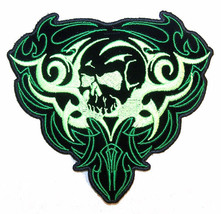 New Tribal Skull Embrodiered Patch P6453 Skulls Design Novelty Iron On Or Sew - £5.91 GBP