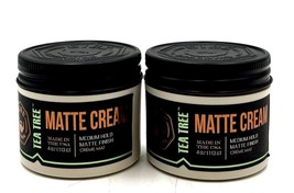 GIBS Tea Tree Matte Cream High Hold Matte Finish 4 oz-2 Pack - £33.88 GBP