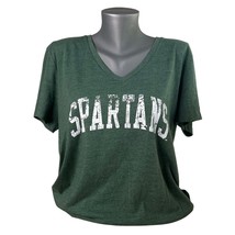 NWT NEW Fanatics Michigan State Spartans MSU Women&#39;s V-Neck T-Shirt Size XL - $17.82