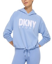 MSRP $70 Dkny Sport Womens Drawstring-Hem Hoodie Blue Size Small NWOT - £21.40 GBP