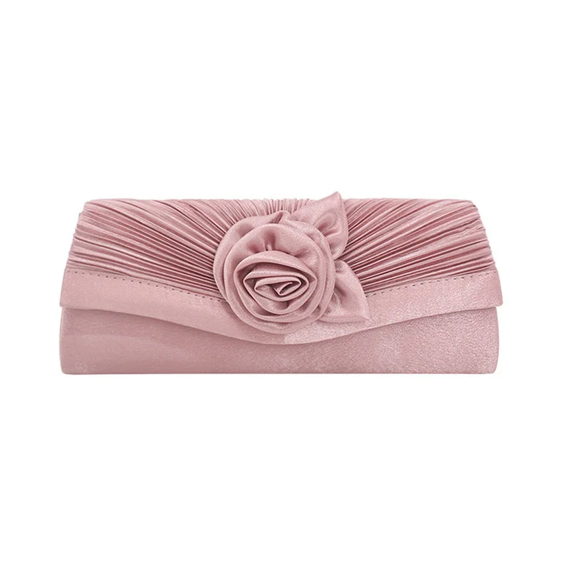 Ladies Satin Clutch  Wedding Clutch Solid Color Party Bridal Bag Wallet Bolso De - £52.78 GBP