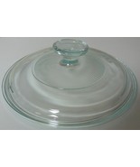 Pyrex G-5-C domed 7 5/8 Inch Scalloped Round Clear Glass Lid Gently Used! - $19.59