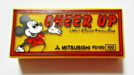 Disney Topolino Vecchia Gomma Retro Mitsubishi Rara Vintage Giallo Cheer Up - £20.92 GBP