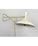 1 Light Brass Metal wall Fixture swing Arm Mid Century Vintage Lamp Wall... - €317,55 EUR