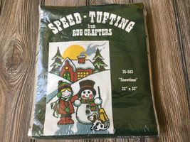 1980 Rug Crafters Speed Tufting Pattern 35-583 &quot;SNOWTIME&quot; (22&quot; X 33&quot;) NEW - £35.85 GBP