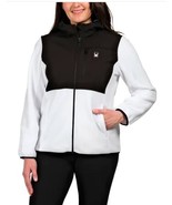Spyder Womens Jacket White Black Fleece Polar Pockets Front Zipper Heavy... - $54.99