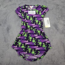 Lula Roe Dress Girls 2 Purple Charming Frog Whimsy Comfort Design Kids O... - $19.68