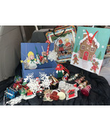 RANDOM Lot of 20+ Handmade &amp; Not Handmade Christmas Ornaments FREE BOX MORE - €16,78 EUR