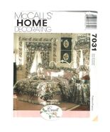 McCalls Sewing Pattern 7031 Bedroom Coverlets Curtains Ruffled - $8.41
