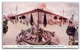 Rhodes Brothers Department Store Rooftop Garden Tacoma WA Chrome Postcard G19 - £3.29 GBP