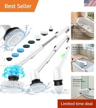 Full-Body Waterproof Spin Scrubber with 3-Length Handle &amp; Replaceable Br... - $840.68 MXN