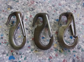 1-7/8&quot; Marine One Hand Snap Hank, Jib Hank Sail Snap Hook  used, lot of 3 - $20.79