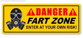 Danger Fart Zone Funny Warning Caution Joke Prank Car Truck Vinyl Sticker Decal - £3.15 GBP
