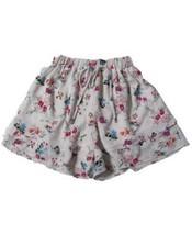 Monteau Big Girls Tiered Faux Tie Front Printed Short - £9.65 GBP