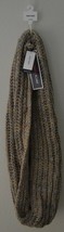 Nine West Womens Shaker Stitch Infinity Scarf Knit, Camel Combo NWT - £15.57 GBP