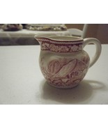 RURAL ENGLAND CREAM/ROSE MID WINTER LTD SMALL CERAMIC  PITCHER 2.5 HIGH - £14.36 GBP