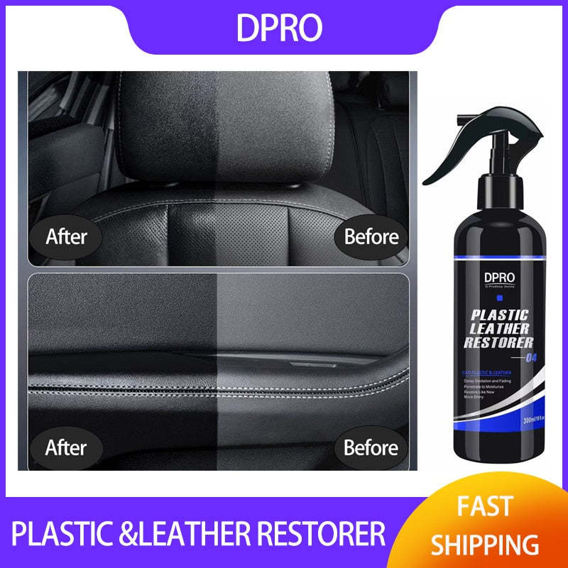 Primary image for Dpro Car Plastic Restore Leather Polish Black Plastic Renewer Trim Wax Nano Spra