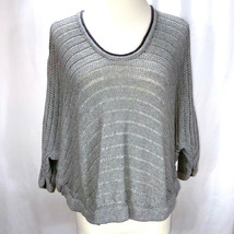 Yigal Azrouël Cut25 Gray Cotton Dolman Lightweight Sweater Size S $598  - £19.13 GBP