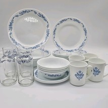 NEW Corelle Cornflower 24-Pc Dinnerware Set Vintage 1990&#39;s - $6,522.37 MXN