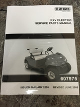 Ez Go Golf Cart Part RXV Electric Service Parts Manual 607975 - $46.00