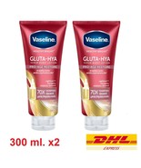 2 x Vaseline Healthy Bright Gluta-Hya Serum Burst Lotion Pro-Age Restore... - £38.94 GBP