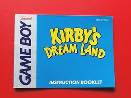 Kirby&#39;s Dream Land Player&#39;s Choice Manual Nintendo Game Boy Original *No Game* - £11.16 GBP