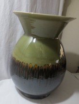 Vtg Maitland-SMith Large 19&quot; stone composition vase Crystalline Drip Glaze - £171.64 GBP