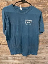 Bonnie Raitt Dig In Deep Tour 2017  Shirt Blue Size Xl Rare  - $38.63