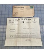 Antique Document Bankersgram Houston Texas 1923 Flu Outbreak Insurance - $427.82 MXN