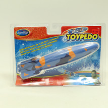 SwimWays Original Toypedo Torpedo Weighted 11.5&quot; Blue Orange Camo Pool Toy 2006 - £54.70 GBP