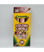 Crayola Colors of the World Pencils 24pc Skin/Hair/Eyes/Multicultural/Di... - £4.40 GBP