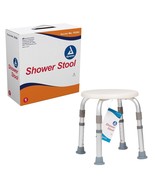 Dynarex 10324 White Aluminum Frame Shower Stool with Blow-Molded Plastic... - $64.06 CAD