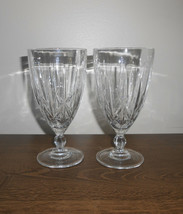 Waterford Marquis Crystal Sparkle Pattern Iced Tea Glasses Goblets Set of 2 - $44.55
