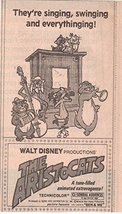 Disney Aristocats original clipping magazine photo 1pg 5x7 #R1515 - £3.83 GBP