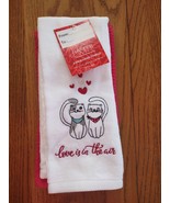 Harper Lane 2 Pack Hand Towel &quot;Love Is In The Air&quot; - £23.16 GBP
