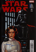 SIGNED Star Wars #1 Marvel Amanda Conner Art Variant Exc ~ Carrie Fisher Cover - £16.06 GBP