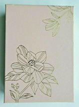 Hallmark Signatue List Notepad Pink &amp; Gold Tone Flowers U82/1150 - £10.23 GBP